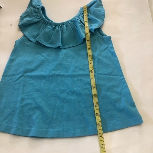 Hanna Anderson Moon And Back Girls Ruffle Sleeveless Shirt Size 5 - Picture 5 of 7